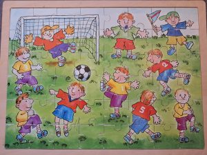 [p103] Voetballen, Hout