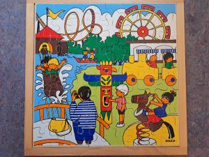 [p22] Houten puzzel Pretpark