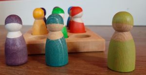 [f60] Grimm's regenboogvriendjes + sorteerbord