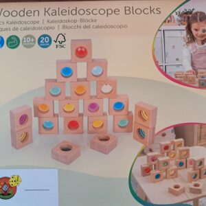 [bc45] Houten kaleidoscoop blokken