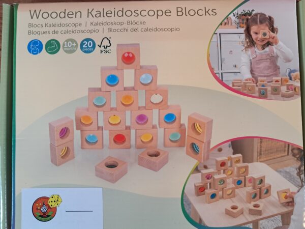 [bc45] Houten kaleidoscoop blokken